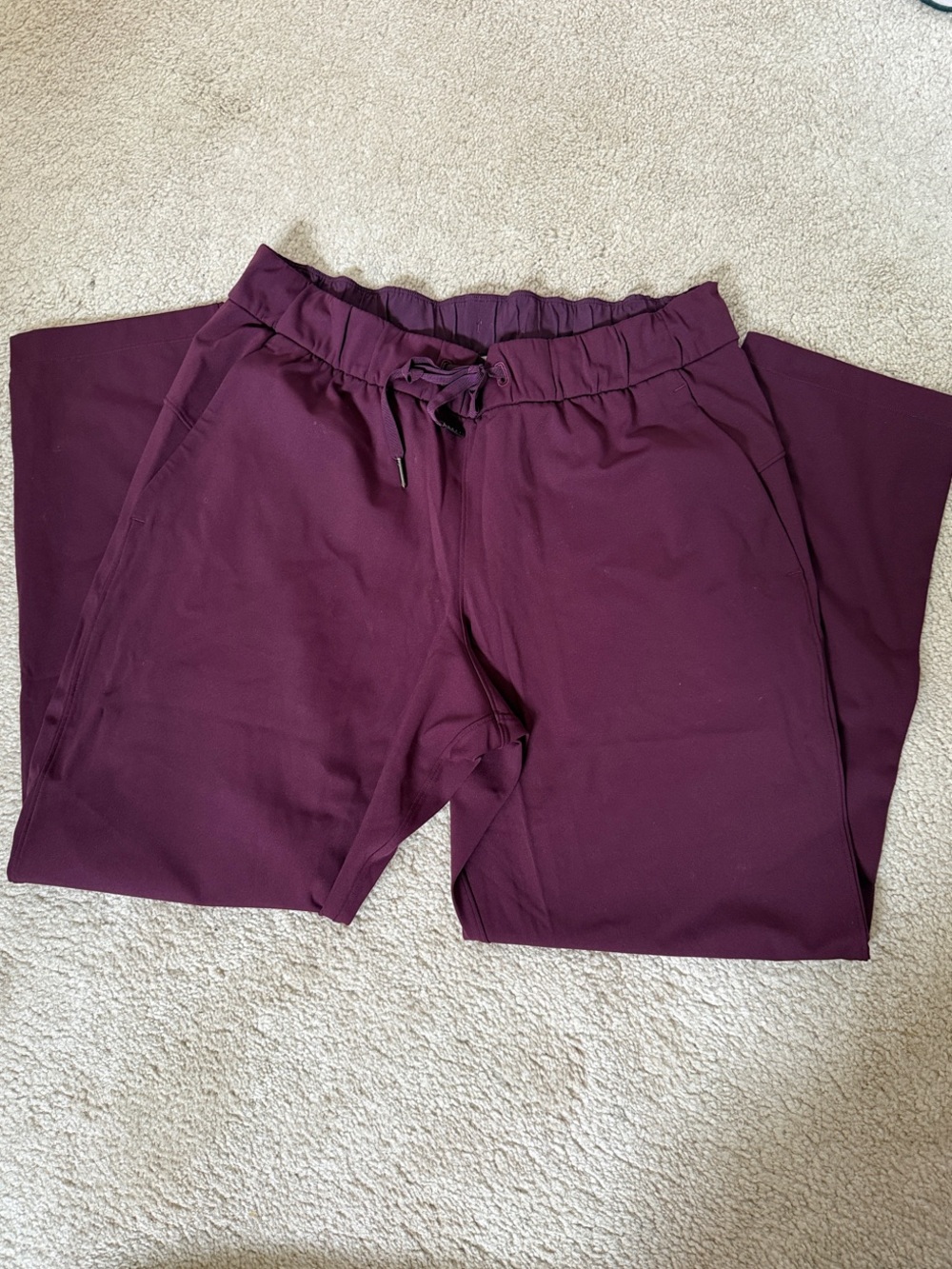 lululemon athletica Maroon Cropped Ankle Pants